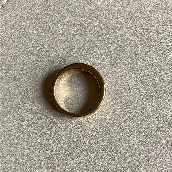 Vintage Gold and Blue Gemstone Ring - Picture 2 of 4